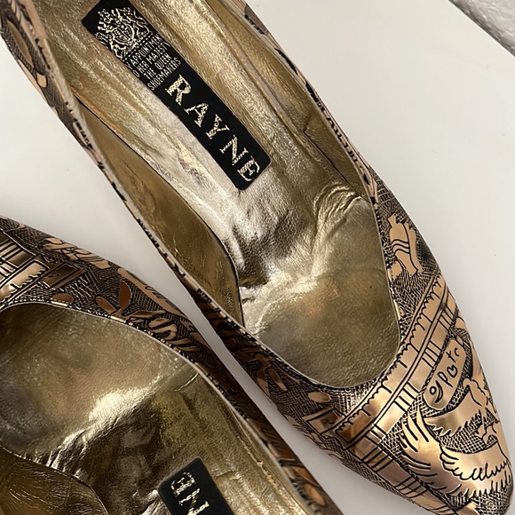Vintage Rayne Custom Made Gold Shiny Heels! - Picture 11 of 15